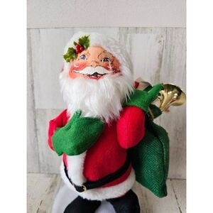 Annalee Santa bag instrument musical vintage Xmas decor 14-in vintage 1990 Mr Cl